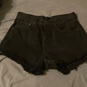 American Vintage high waisted Levi cut off jean shorts